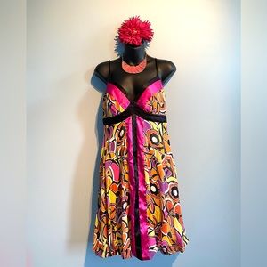 Floral Silk Dress-Signature By Sangria